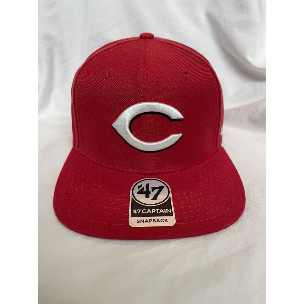 ‘47 Brand Cincinnati Reds Team Logo Retro PATCH Red Snapback Hat